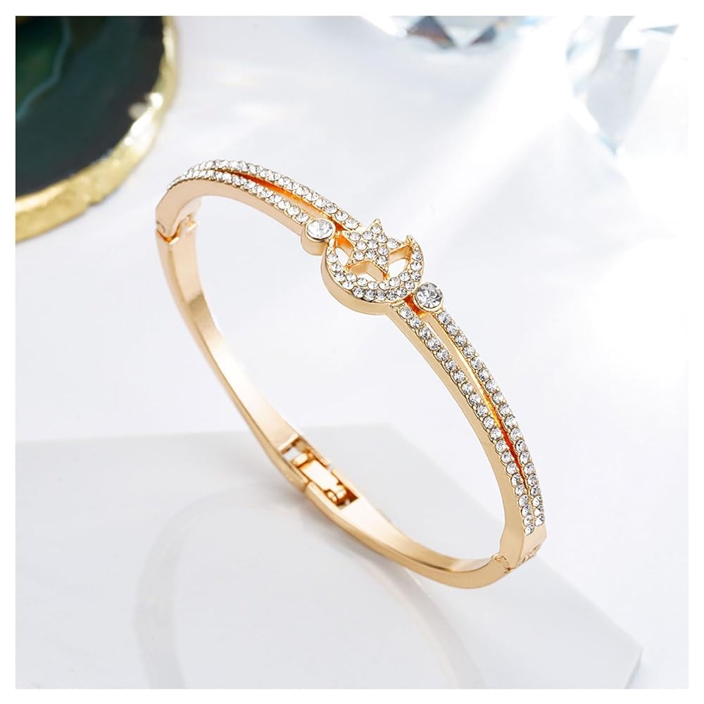 ❤まゆさま❤金龍Bracelet❤ 2 Pcs Metal Sun Moon Bracelet Man Upper Arm Jewelry Cuff for